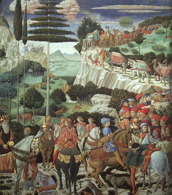 Benozzo Gozzoli Procession of the Magus Melchoir Norge oil painting art